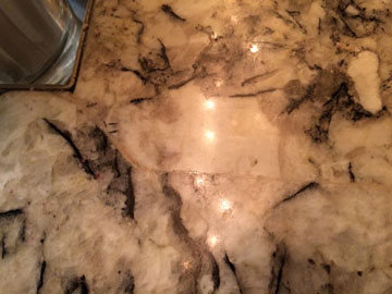 granite seam in slab