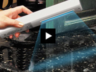 Cleaning granite with UV light
