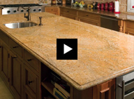 Video instructions for removing granite soap film